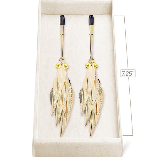 COUTURE CLIPS GOLDEN HARVEST LUXURY NIPPLE CLAMPS - IB3302