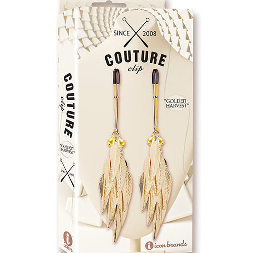 COUTURE CLIPS GOLDEN HARVEST LUXURY NIPPLE CLAMPS - IB3302