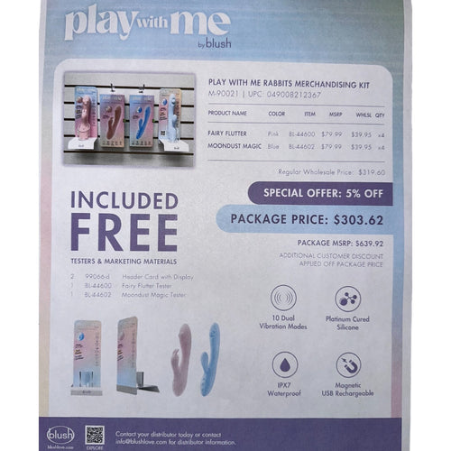 PLAY WITH ME RABBITS MERCHANDISING KIT - BNM90021