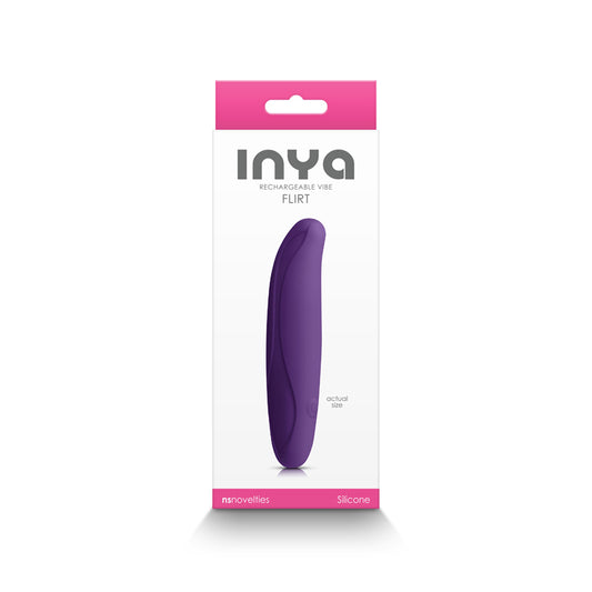 INYA Flirt Rechargeable Vibe Dark Purple-Pinkfoxxx