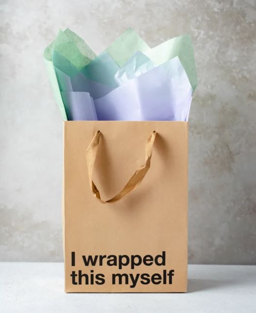 I WRAPPED THIS MYSELF GIFT BAG - WRBAG009