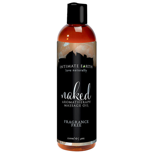 Intimate Earth Naked Fragrance Free Aromatherapy Massage Oil 4 oz.-Pinkfoxxx