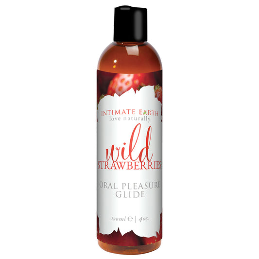 Intimate Earth Succulent Strawberries Flavored Glide 120 ml/4 oz-Pinkfoxxx