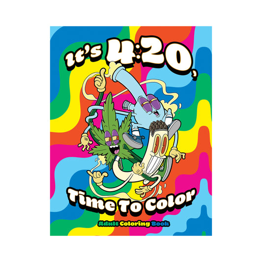 It's 4:20, Time To Color Coloring Book-Pinkfoxxx
