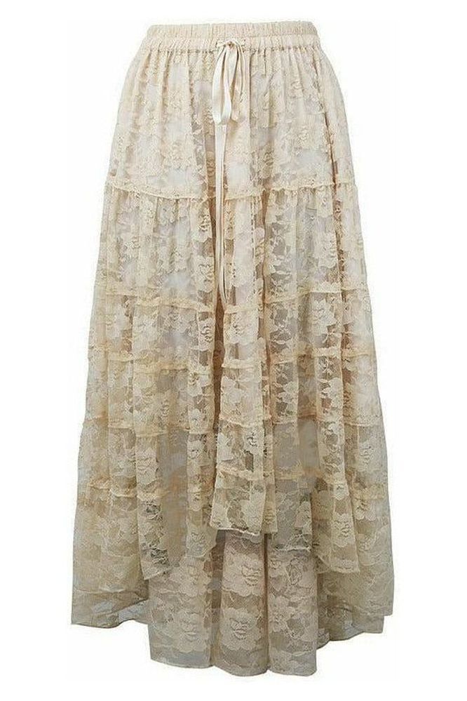 Ivory Lace Skirt
