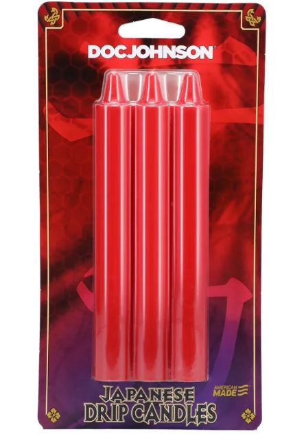 JAPANESE DRIP CANDLES RED