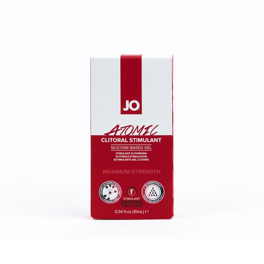 JO Atomic Clitoral Stimulant Silicone-Based Warming Gel 0.34 oz.-Pinkfoxxx