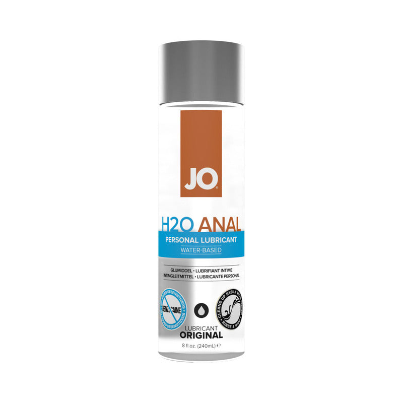 JO H2O Anal - Original - Lubricant (Water-Based) 8 fl oz / 240 ml-Pinkfoxxx