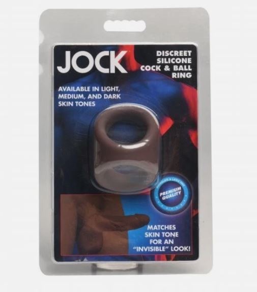 JOCK SILICONE COCK & BLL RING DARK - CN09097111