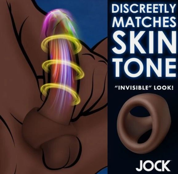 JOCK SILICONE COCK & BLL RING DARK - CN09097111
