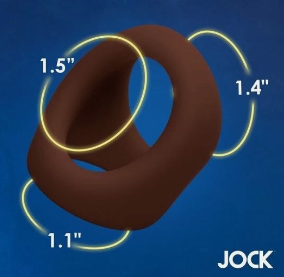 JOCK SILICONE COCK & BLL RING DARK - CN09097111