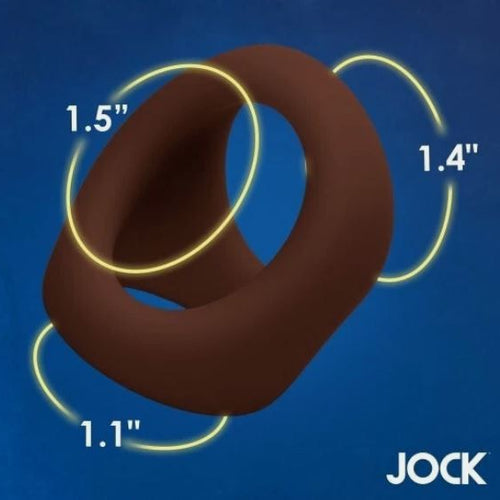 JOCK SILICONE COCK & BLL RING DARK - CN09097111
