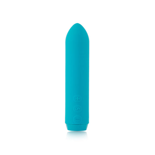 Je Joue Classic Bullet Vibrator Rechargeable Silicone with Finger Sleeve Teal-Pinkfoxxx
