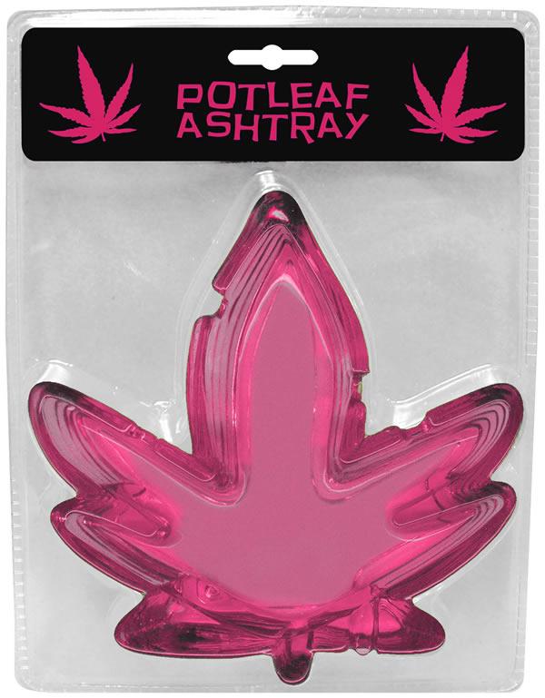 PINK POTLEAF ASHTRAY