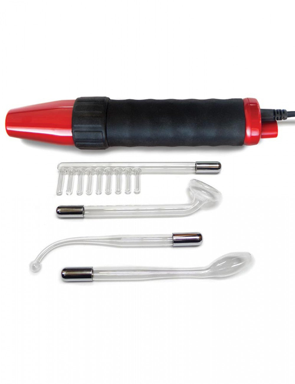 NEON WAND ELECTROSEX KIT RED HANDLE PURPLE ELECTRODE - KL932R