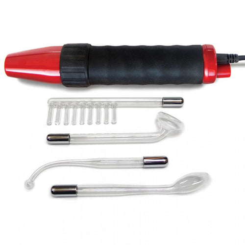 NEON WAND ELECTROSEX KIT RED HANDLE PURPLE ELECTRODE - KL932R