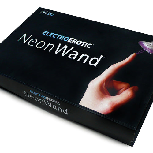 NEON WAND ELECTROSEX KIT WHITE HANDLE RED ELECTRODE US PLUG - KL933