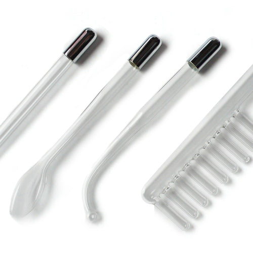 NEON WAND ELECTROSEX KIT WHITE HANDLE RED ELECTRODE US PLUG - KL933