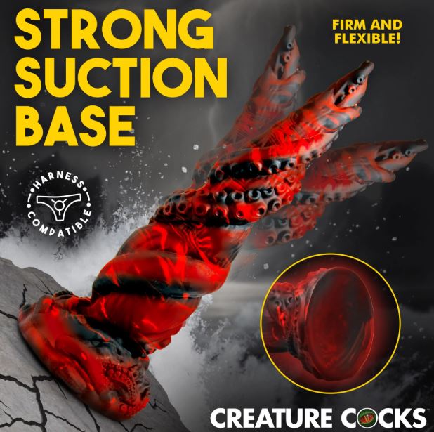 KRAKEN SPAWN TENTACLE SILICONE DILDO - XRAH848