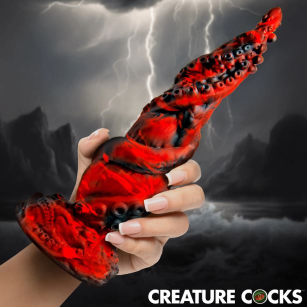 KRAKEN SPAWN TENTACLE SILICONE DILDO - XRAH848