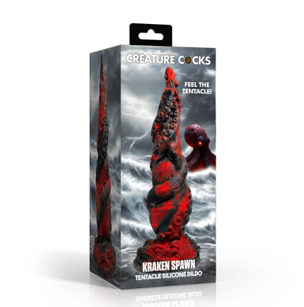 KRAKEN SPAWN TENTACLE SILICONE DILDO - XRAH848