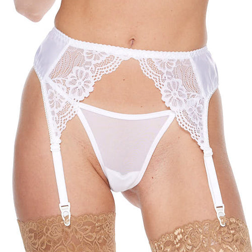 LACE & SATIN GARTERBELT