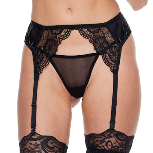 LACE & SATIN GARTERBELT