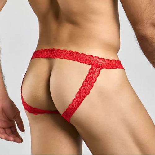 MOB LACE JOCKSTRAP RED L/XL - MBL12REDLXL