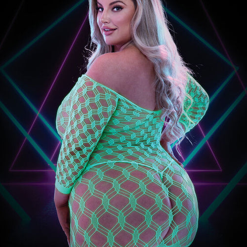 LAPDANCE GLOW IN THE DARK MINI DRESS Q/S - XGLC112GIDX