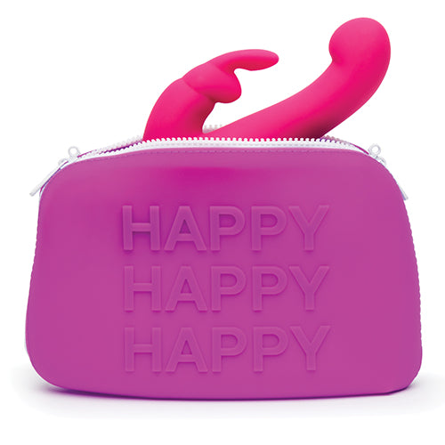 HAPPY RABBIT HAPPY LARGE PURPLE SILICONE ZIP STORAGE BAG - LH73140