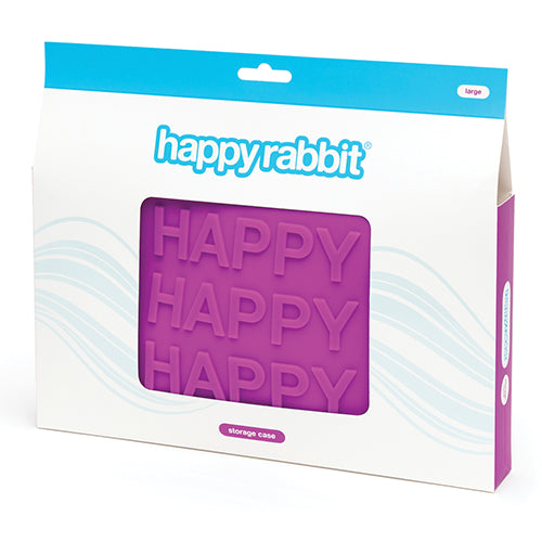 HAPPY RABBIT HAPPY LARGE PURPLE SILICONE ZIP STORAGE BAG - LH73140