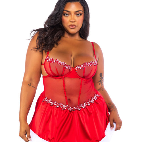 LI764 - Peppermint Kiss Babydoll