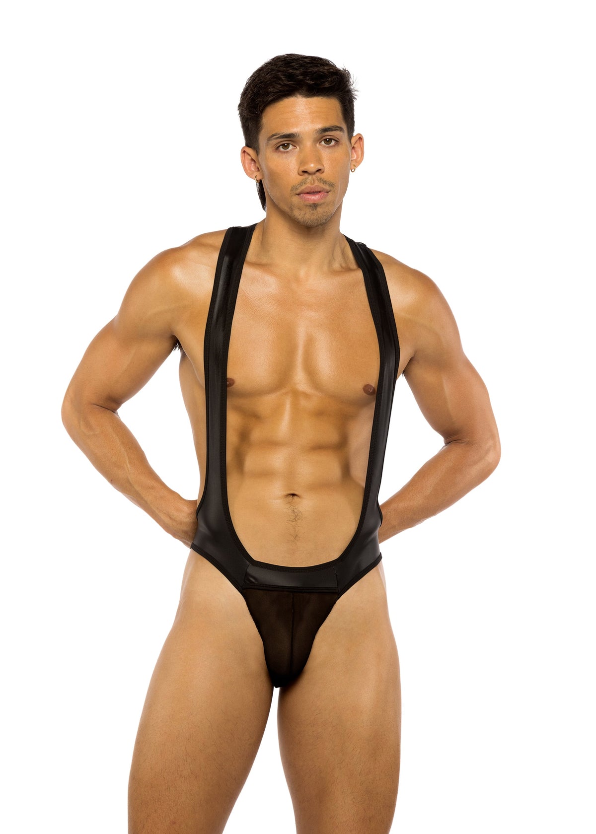 LI788 - Men’s Wrestling Leotard Jockstrap Singlet