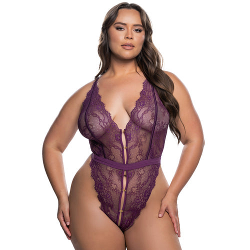 LI864 - Lace Fetish Teddy