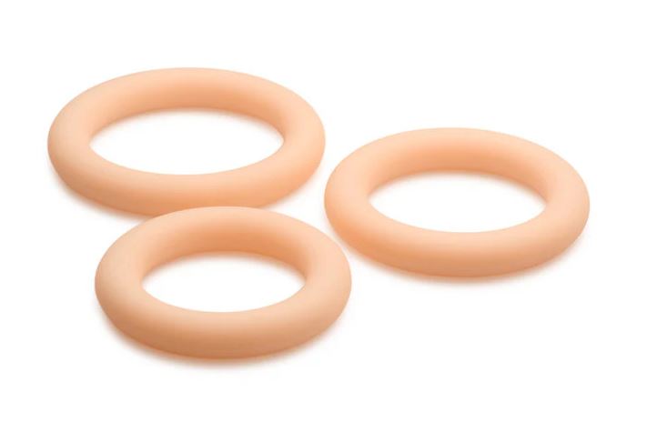 JOCK DISCREET SILICONE COCK RING SET LIGHT - CN09095210