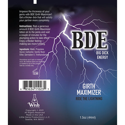 BDE GIRTH MAXIMIZER 1.5 OZ