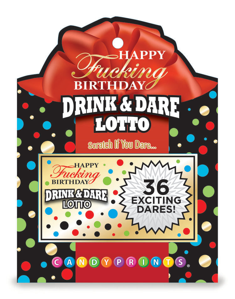 HAPPY FUCKING BIRTHDAY LOTTO CARDS
