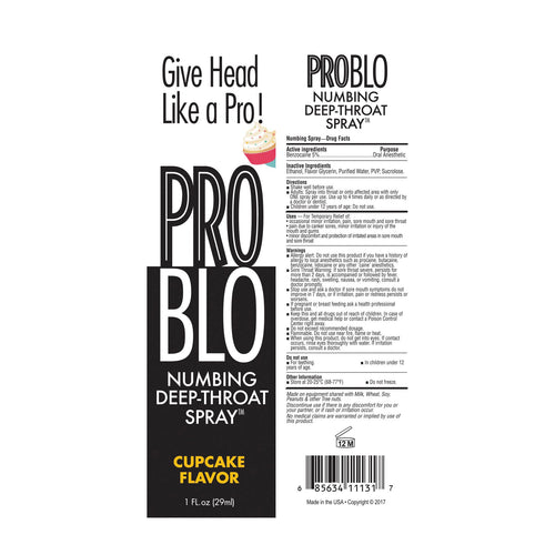 PROBLO DEEP THROAT SPRAY CUPCAKE 1OZ