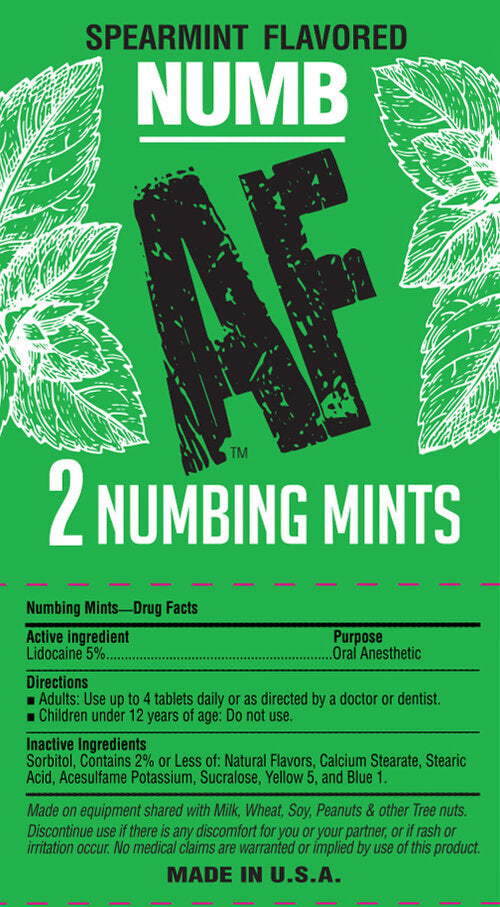 NUMBING MINTS 100PC FISHBOWL