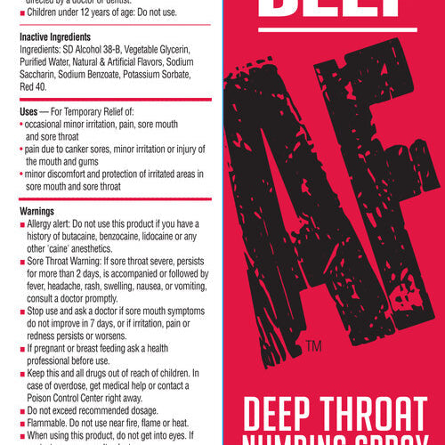 DEEP AF NUMBING THROAT SPRAY CHERRY