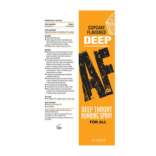 DEEP AF DEEP THROAT SPRAY CUPCAKE 1OZ