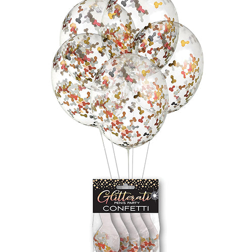 GLITTERATI PENIS CONFETTI BALLOONS