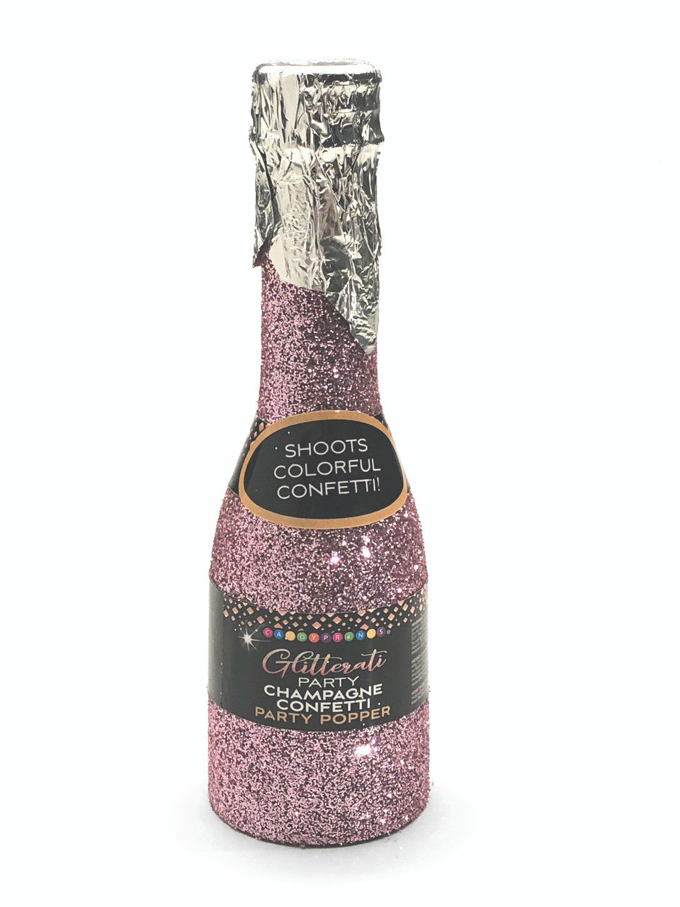 GLITTERATI CHAMPAGNE CONFETTI POPPERS 12PC DISPLAY