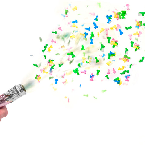 GLITTERATI CHAMPAGNE CONFETTI POPPERS 12PC DISPLAY