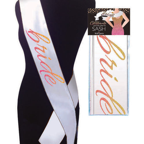 GLITTERATI BRIDE SASH