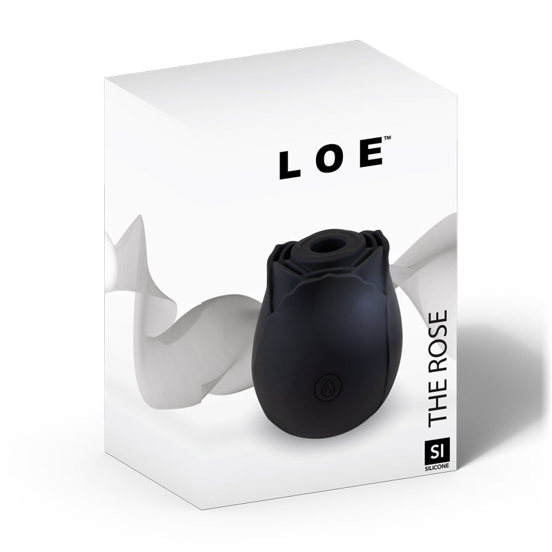 LOE THE ROSE PREMIUM SUCTION STIMULATOR BLACK - FRLOE007052