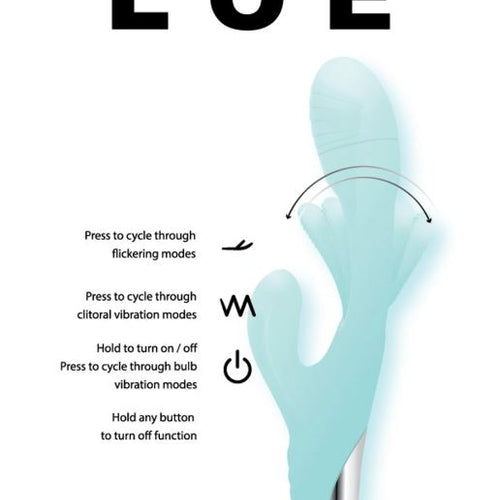 LOE FLICKER RABBIT VIBRATOR - FRLOE021922