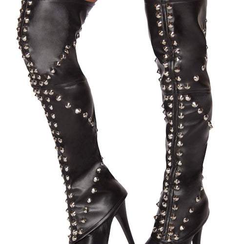 LW4569 Spike Studded Leggings