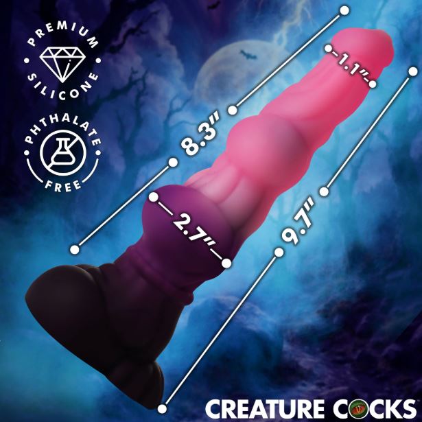 CREATURE COCK LYCAN WEREWOLF SILICONE DILDO - XRAH849