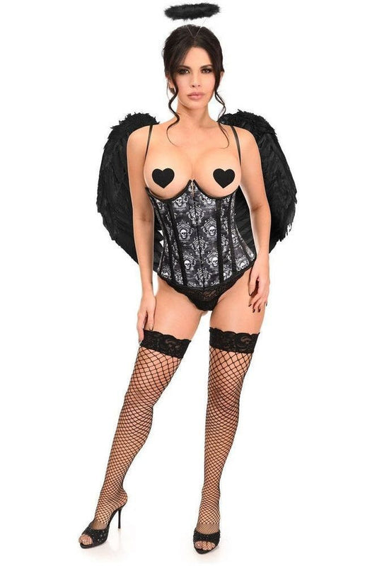 Lavish 3 PC Gothic Dark Angel Corset Costume